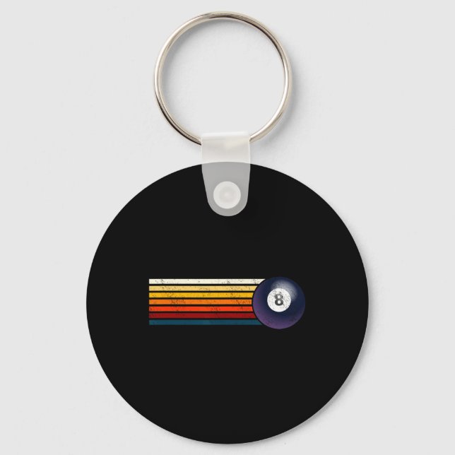 Chaveiro Retro Billiards Ll Oito Mesas Snooker Pyrami (Frente)