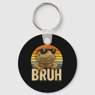 Chaveiro Retro Bruh Beared Dragon Funny Lizard Vintage