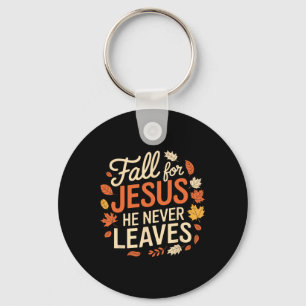 Chaveiro Retro Cai Por Jesus Ele Nunca Sai De Ação De Graça