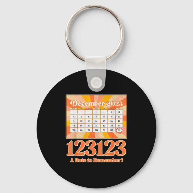 Chaveiro Retro Calendar_ Remember New Year's Eve 2023-24  (Frente)