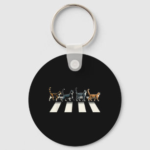 Chaveiro Retro Cat Rock And Roll Music Gift Men