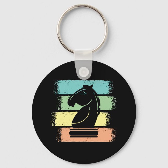 Chaveiro Retro Chess Horse (Frente)