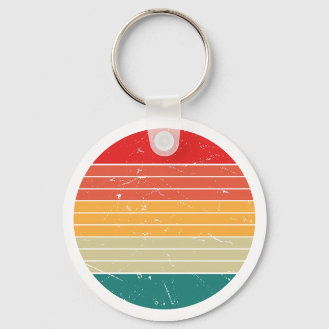 Chaveiro retro colors cute keychain (Frente)