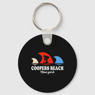 Chaveiro Retro Coopers Beach Nova York Surfando 