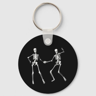 Chaveiro retro de dança dos esqueletos