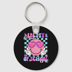 Chaveiro Retrô De Groovy Em Meus 100 Dias De Era Da Escola 