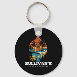 Chaveiro Retro de Surf de Prancha de Sullivan na Carolina d