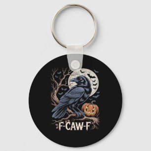 Chaveiro Retro F-Caw-F Pássaro Corvo Divertido Corvo Pássar