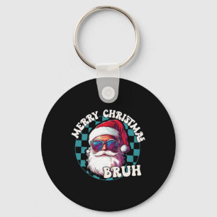 Chaveiro Retro Feliz Natal Bruh Funny Legal Papai Noel
