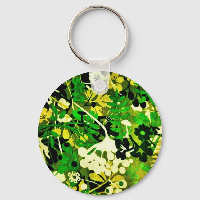 Chaveiro Retro Floral Wacky 1 (Frente)