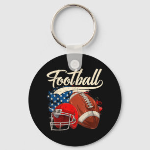 Chaveiro Retro Futebol Americano Bandeira Independência Dia