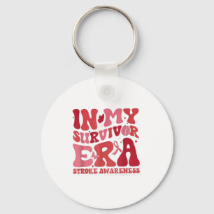 Chaveiro Retro Groovy Na Minha Era Sobrevivente Faixa Verme