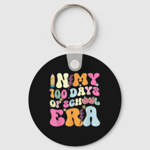 Chaveiro Retro Groovy Nos Meus 100 Dias Da Era Escolar 100