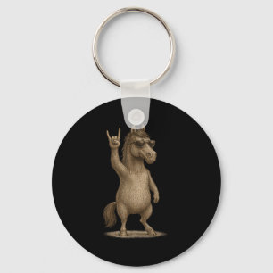 Chaveiro Retro Horse Rock Sobre Música Homens Engraçados Me