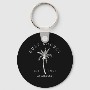 Chaveiro Retro Legal Golfo Shores Al Beach Palm Graphic