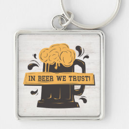 Chaveiro Retro marrom amarelo