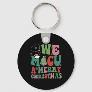 Chaveiro Retro Nós Micu Um Natal Feliz Uti Médica Rn Auxili