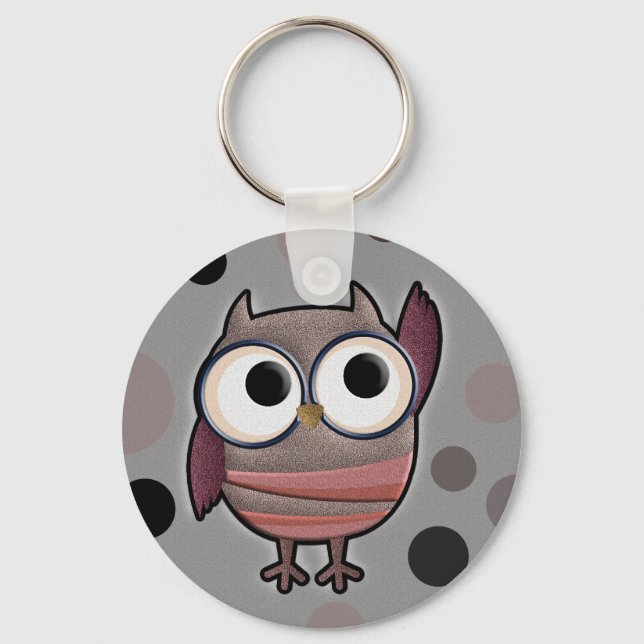 Chaveiro Retro Owl (Frente)