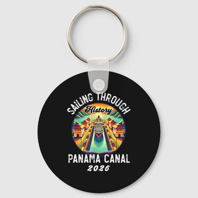 Chaveiro Retro Panama C Panama Waterway Sailing Cruising 20 (Frente)