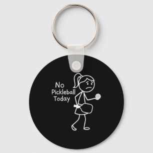 Chaveiro Retro pickleball esporte pickleball triste figura