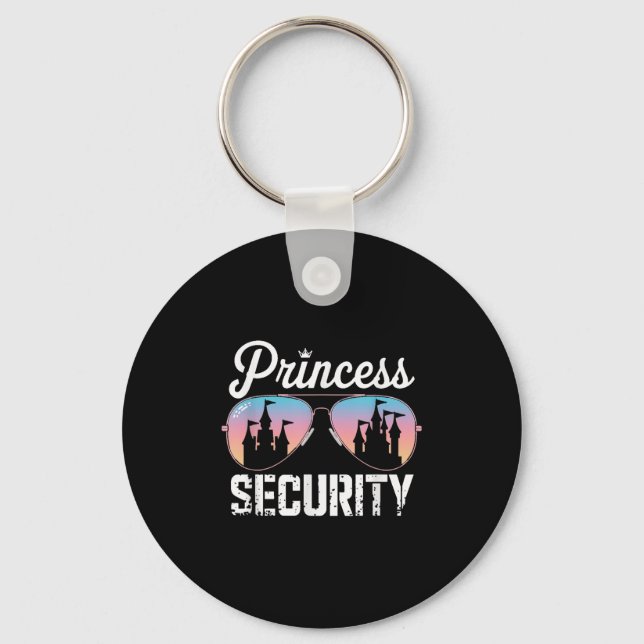 Chaveiro Retro Princess Security Castle Men Wome (Frente)