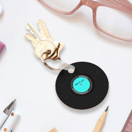 Chaveiro Retro Record Album Custom Label 