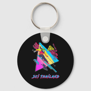 Chaveiro Retro Ski Thailand Adventure Graphic Skiier