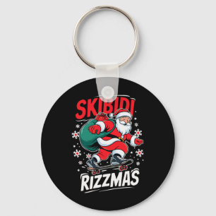 Chaveiro Retro Skibidi Rizzmas Funny Santa Clause Skause B