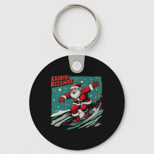 Chaveiro Retro Skibidi Rizzmas Funny Santa Clause Skause B