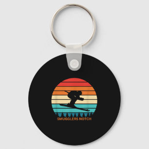 Chaveiro Retro Smugglers Notch Vermont Skiing Skier Retro S