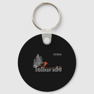 Chaveiro Retro Telluride Colorado Em Esqui Em Coloração