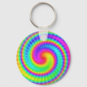 Chaveiro Retro Tie Dye Hippie Psychedelic