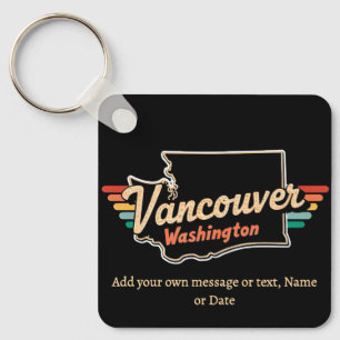 Chaveiro Retro Vancouver Estado de Washington