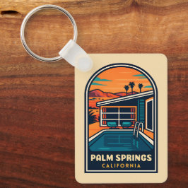 Chaveiro Retro Viagens vintage Palm Primaveras California
