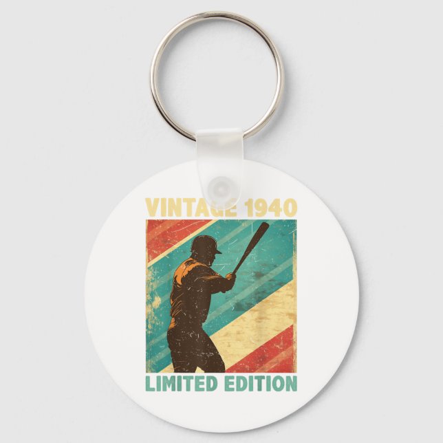 Chaveiro Retro Vintage 1940 Baseball Lover Limited Edition (Frente)
