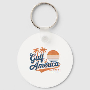 Chaveiro Retro Vintage Golfo Da América Do Norte 2025 Ameri
