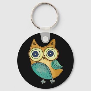 Chaveiro Retro Vintage Owl