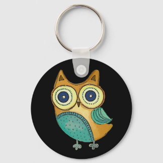 Chaveiro Retro Vintage Owl
