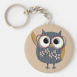 Chaveiro Retro Vintage Owl
