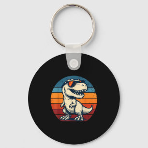 Chaveiro Retro Vintage Sunset Dinossaur T-rex Amantes Funny