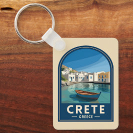 Chaveiro Retro Vintage Travel Crete Greece Seaside