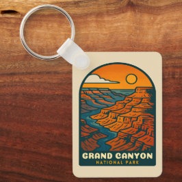 Chaveiro Retro Vintage Travel Grand Canyon National Park