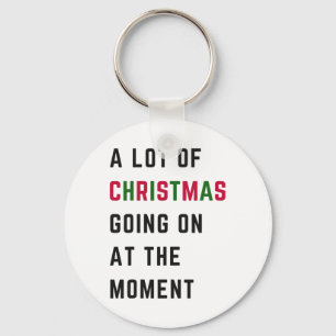 Chaveiro Retro Xmas Engraçado Muito Natal Acontecendo No