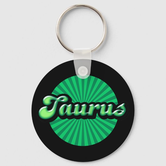 Chaveiro Retro Zodíaco Touro (Frente)