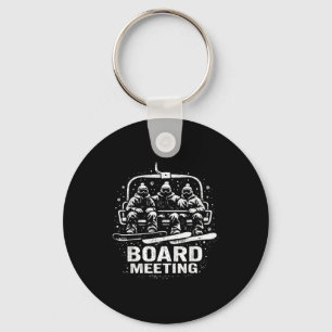 Chaveiro Reunião de Conselho Engraçada Snowboard Esqui Elev