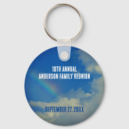 Chaveiro Reunião Familiar Rainbow Colorful Summer Picinic