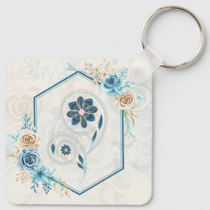 Chaveiro Revitalizando a Vida, Harmonia Floral Azul