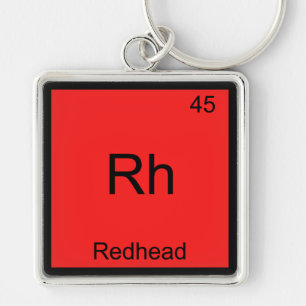 Chaveiro Rh - Símbolo de Elemento de Química Engraçada V