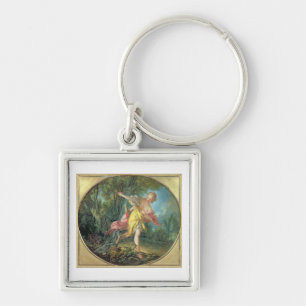 Chaveiro Rhea Sylvia que foge do lobo, 1756