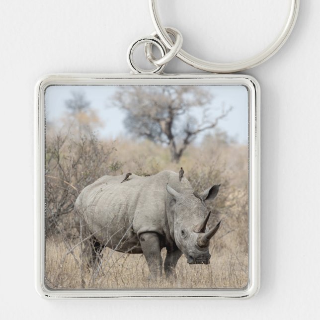 Chaveiro Rhino Branco (Frente)
